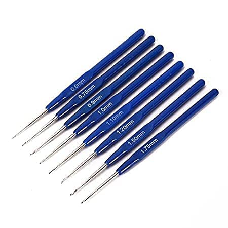 RKPM HOMES RKPM HOMES Needle Arts Crochet Set 51 Pcs Plastic Yarn Sewing Tools Ergonomic Sewing Kit with 16pcs Soft Grip Handles Hooks 06mm6mm 1 Scissor Tape Measure Tools to Knit Hats Socks Sweaters - Image 3