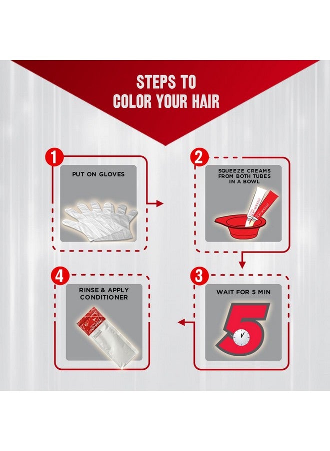 Revlon لون شعر توب سبيد، بني داكن 65، 20 غ، 20 غ، 15 مل - Image 4