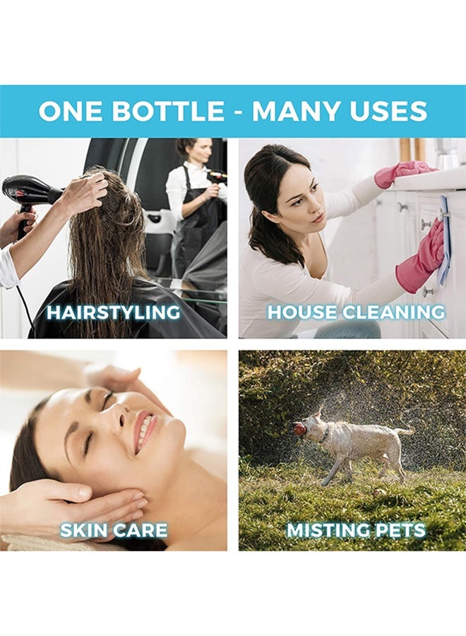 2-Pack Water Spray Bottle for Hair 200ml&300ml, Large Ultra Fine Continuous for Hairstyling, Skin Care, Cleaning, Plants and Misting, Clear  - Image 4