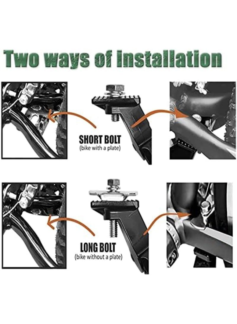 Luckam Kickstand for Kids Bike, Bicycle Kickstands Center Mount for 16 18 20 22 24 Inch Bicycles Adjustable Aluminum Alloy Kickstands for 16-18-20inch 18-20-22inch 22-24-26inch Mountain Bike - Image 5