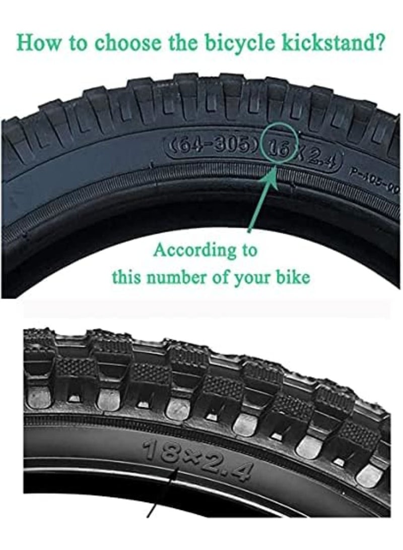 Luckam Kickstand for Kids Bike, Bicycle Kickstands Center Mount for 16 18 20 22 24 Inch Bicycles Adjustable Aluminum Alloy Kickstands for 16-18-20inch 18-20-22inch 22-24-26inch Mountain Bike - Image 4