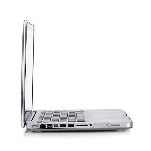 RUBAN Case Compatible with MacBook Pro 13 inch 2012 2011 2010 2009 Release A1278, Plastic Hard Case Shell and Keyboard Cover for Older Version MacBook Pro 13 Inch with CD-ROM - Crystal Clear - Image 5