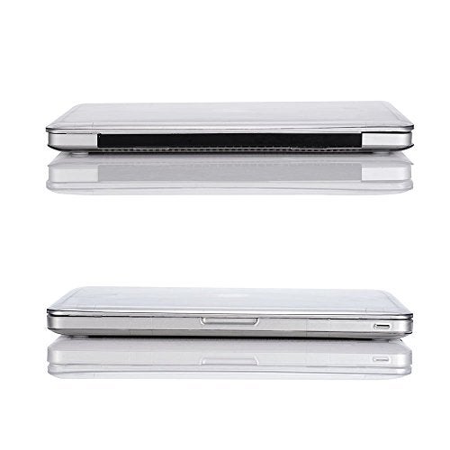 RUBAN Case Compatible with MacBook Pro 13 inch 2012 2011 2010 2009 Release A1278, Plastic Hard Case Shell and Keyboard Cover for Older Version MacBook Pro 13 Inch with CD-ROM - Crystal Clear - Image 4