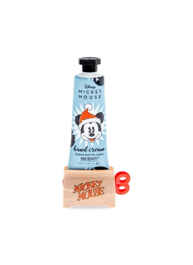 Mad Beauty Disney Mickey Mouse Moisturizing Hand Cream Toasted Marshmallow Fragrance Body Care Windup Base Gift Jingle All The Way Collection  - Image 1