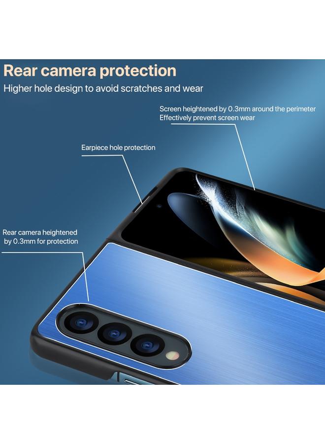 S-TOP Case For Samsung Galaxy Z Flip6 PC Hybrid Aluminum Alloy Brushed Shockproof Phone Case - Image 5