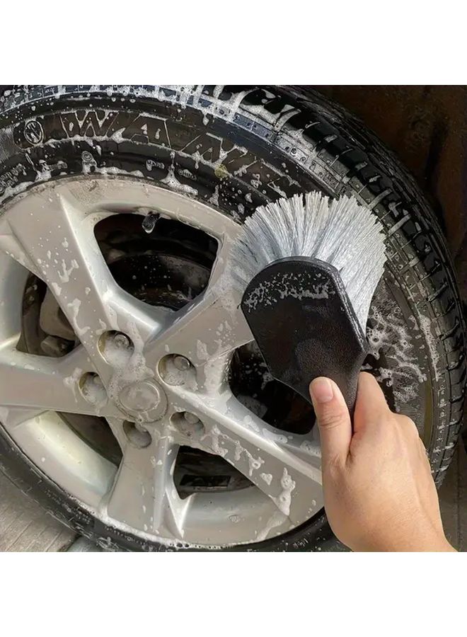 Black Soft Bristle Car Wash Brush Cleans Wheels Tires Rims Floor Pool - Image 5