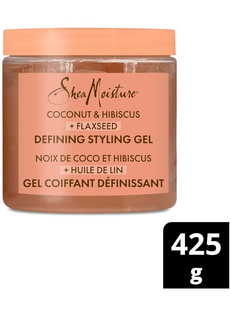 Shea Moisture Coconut & Hibiscus Frizz Control Styling Gel for Thick & Curly Hair Paraben Free 445ml