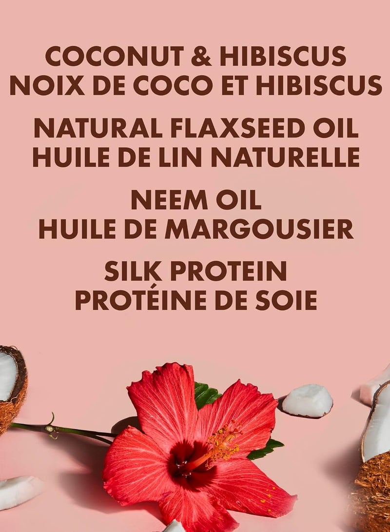 Shea Moisture Coconut & Hibiscus Frizz Control Styling Gel for Thick & Curly Hair Paraben Free 445ml