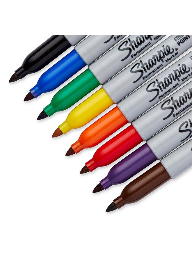 Sharpie Permanent Markers, Fine Point, 8 Pack, Assorted Colors (30217Pp) - Image 3