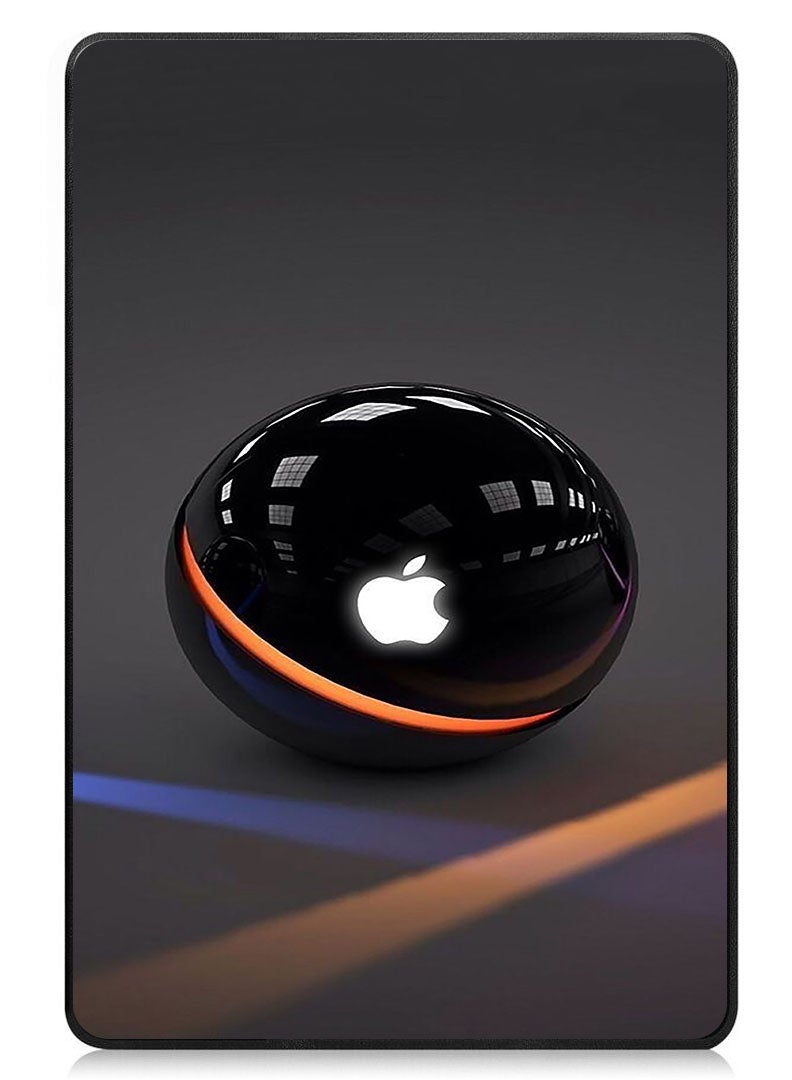 Theodor حافظة واقية قابلة للطي لجهاز آبل آيباد برو 13 (2024) مع حامل ثلاثي الطيات وميزة الاستيقاظ التلقائي وحماية من الصدمات بشعار آبل على كرة سوداء - Image 1
