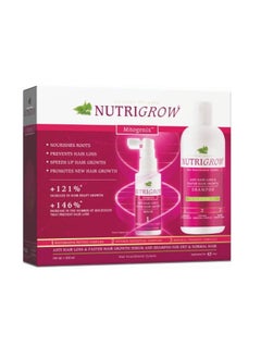 Nutrigrow Anti Hair loss & Fast Hair Growth Shampoo + Serum Dry Hair 180ml + 300ml 