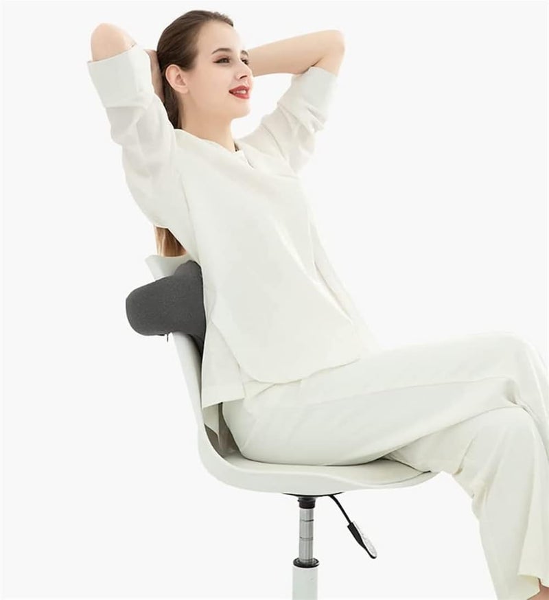 Luckam Memory Foam Lumbar Support Pillow for Back Pain Relief, Pregnancy Wedge Cushion, Comfortable Sleeping Waist Pillow for Spine Alignment - Image 5