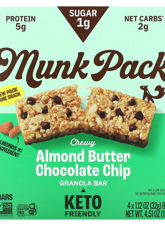 Chewy Granola Bar Almond Butter Chocolate Chip 4 Bars 1.12 oz (32 g) Each - pzsku/Z718CABA7E254804B1320Z/45/_/1730032816/a0b3f696-ae28-4e58-91d0-b49b48feb166