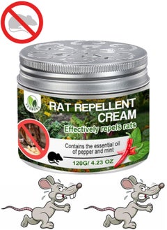 1 Piece Mouse Repellent Rats Deterrent Mice Repeller Peppermint Oil Rodent Repellent Cream to Repel Mice Away from Indoor Home Office RV Cars