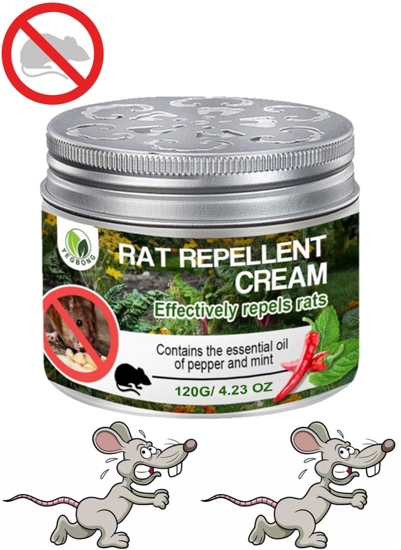 YEGBONG - 1 Piece Mouse Repellent Rats Deterrent Mice Repeller Peppermint Oil Rodent Repellent Cream to Repel Mice Away from Indoor Home Office RV Cars - Image 1