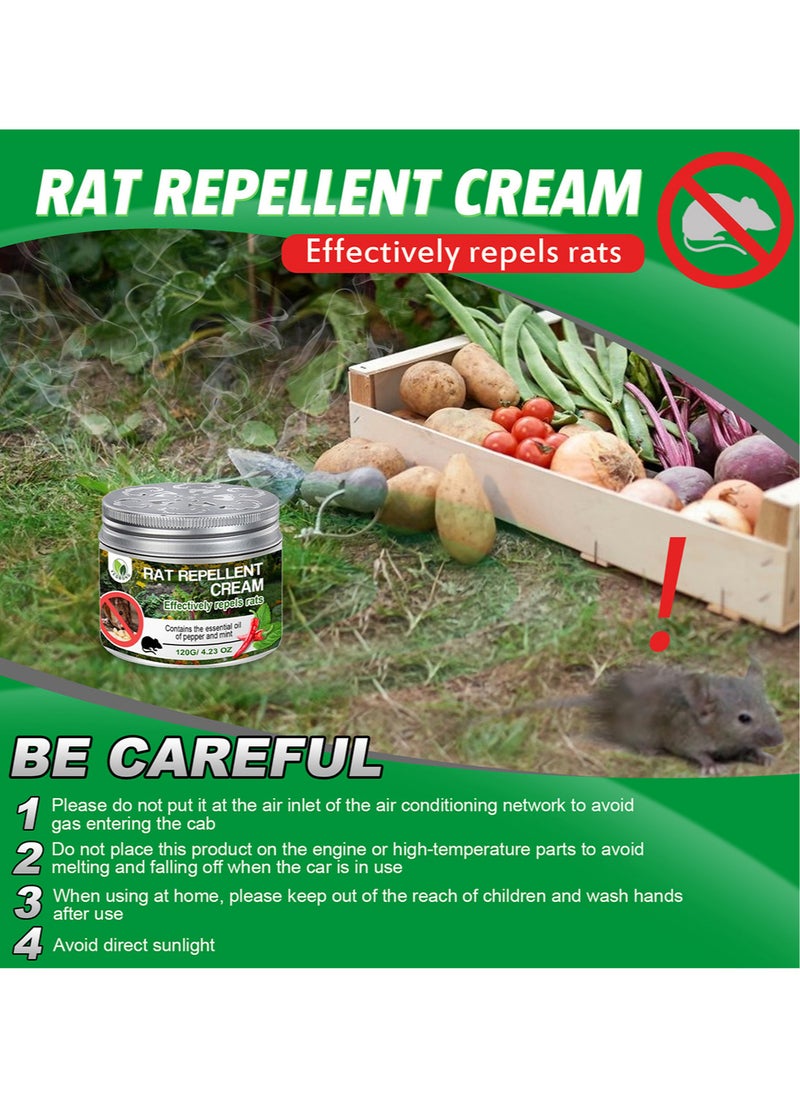 YEGBONG - 1 Piece Mouse Repellent Rats Deterrent Mice Repeller Peppermint Oil Rodent Repellent Cream to Repel Mice Away from Indoor Home Office RV Cars - Image 1