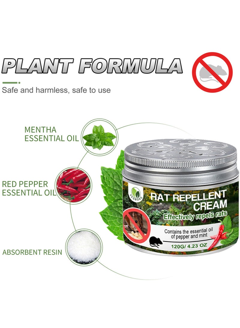 YEGBONG - 1 Piece Mouse Repellent Rats Deterrent Mice Repeller Peppermint Oil Rodent Repellent Cream to Repel Mice Away from Indoor Home Office RV Cars - Image 1