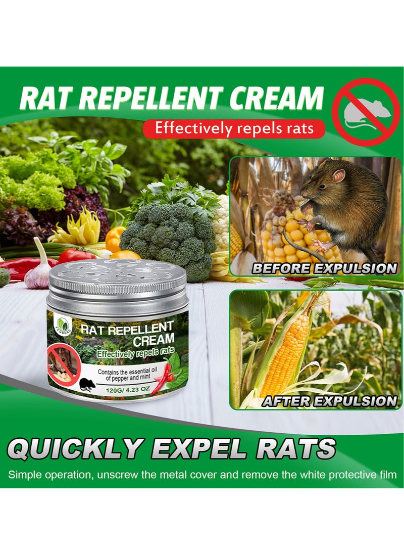 YEGBONG - 1 Piece Mouse Repellent Rats Deterrent Mice Repeller Peppermint Oil Rodent Repellent Cream to Repel Mice Away from Indoor Home Office RV Cars - Image 1