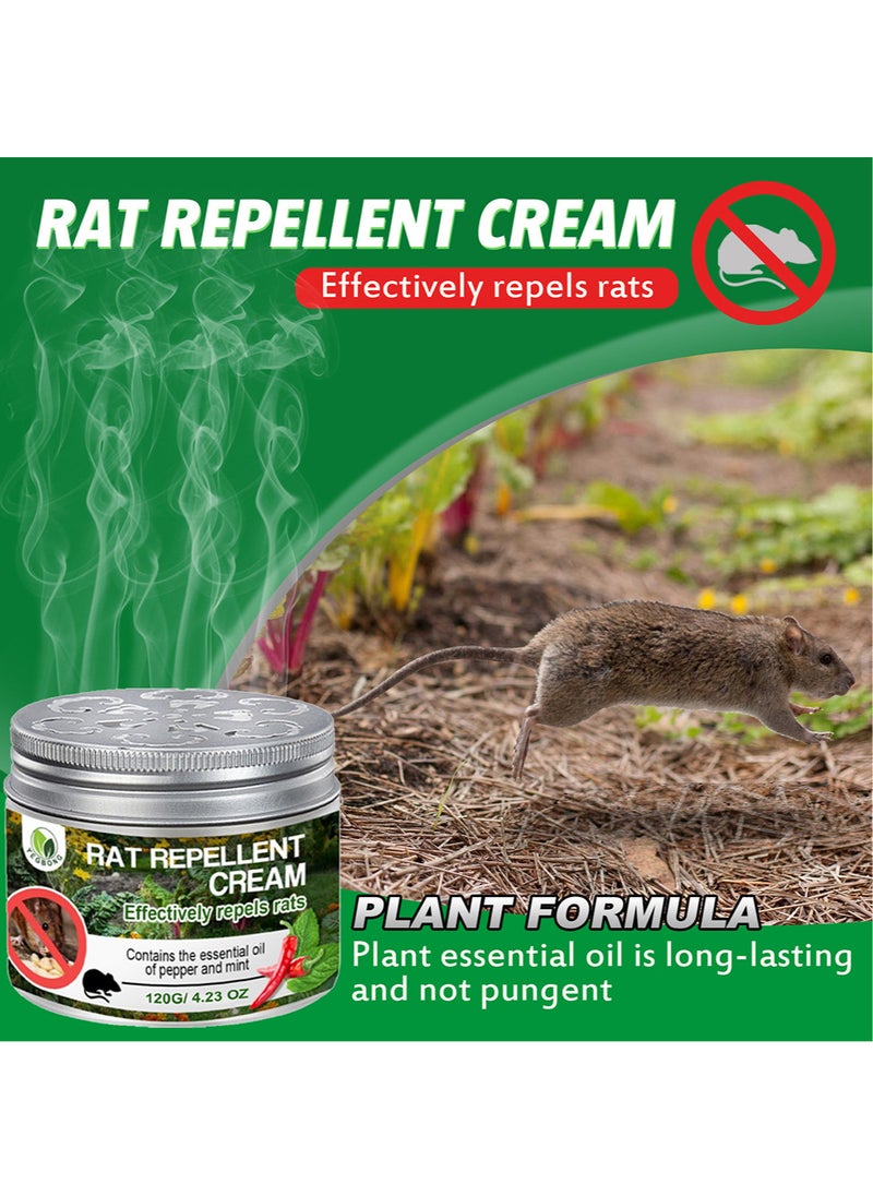 YEGBONG - 1 Piece Mouse Repellent Rats Deterrent Mice Repeller Peppermint Oil Rodent Repellent Cream to Repel Mice Away from Indoor Home Office RV Cars - Image 1