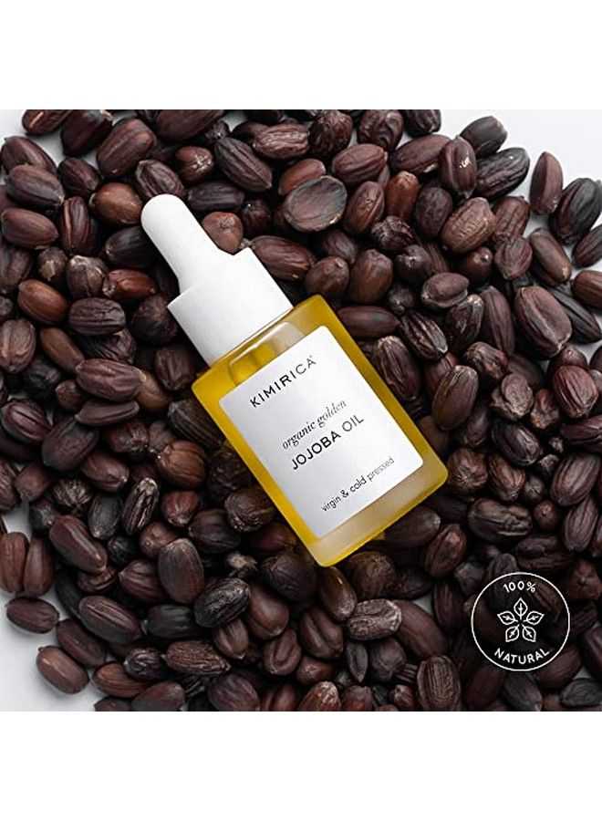 KIMIRICA Organic Golden Jojoba Oils With Virgin & Cold Pressed Directly From The Pressing Of Jojoba Seeds For All Faceskin & Hair Growth (30Ml) - Image 3