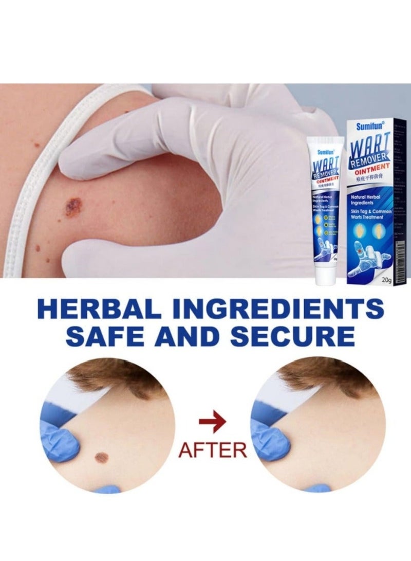 Sumifun Wart Remover Ointment, Mistaha 20g - Natural Ingredients for Safe Body Wart Treatment, Acne, Moles, and Scar Reduction - Image 3