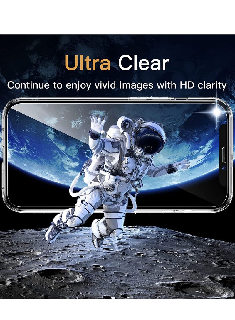 [3 in 1] Case for iPhone 12 Pro Max 6.7-Inch, with 2-Pack Screen Protector and Camera Lens Protector, Non-Yellowing Shockproof Bumper Phone Cover, Full Coverage Tempered Glass Film (Clear) - Image 4