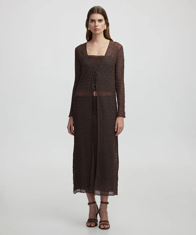 ابيكول Knit Cardigan With Lurex Thread