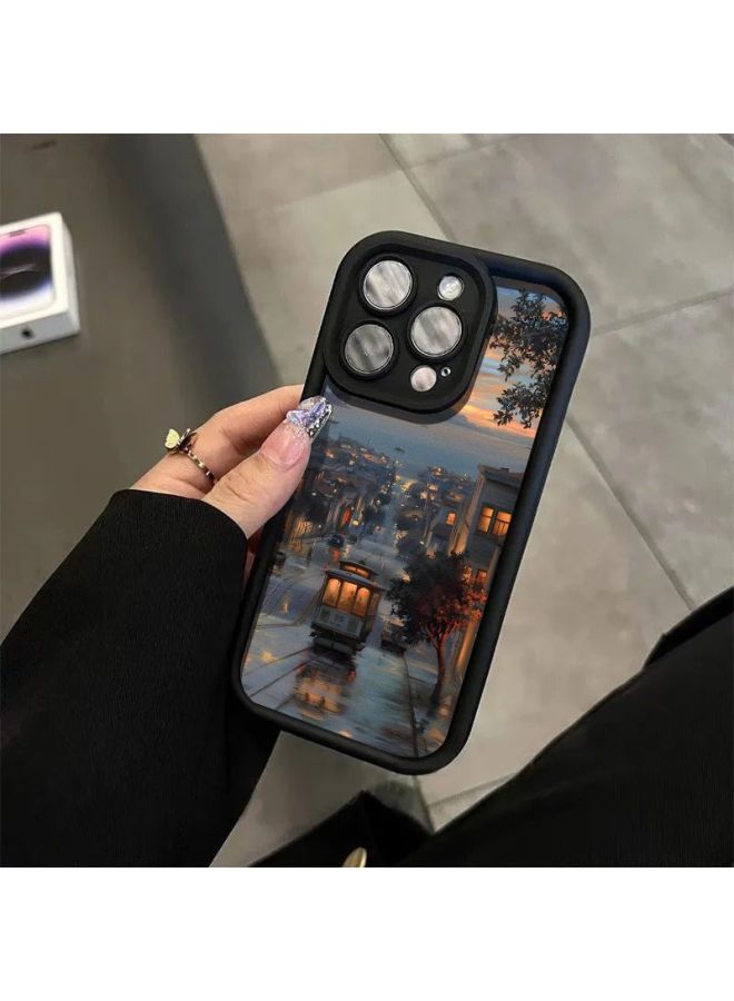 Rural Scenery Suitable For Apple 16promax Mobile Phone Case 15plus Beautiful 14pro Creative Iphone13 New X