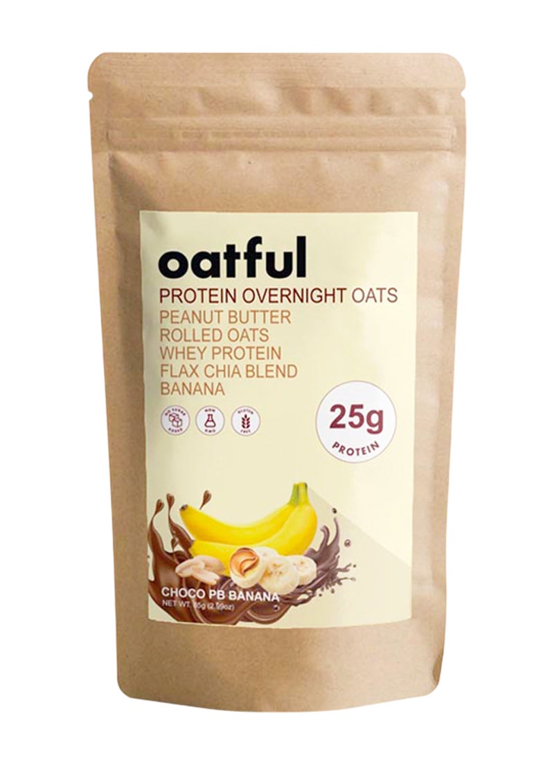 Oatful Chocolate Peanut Butter Banana Overnight Oats Mix - Image 1