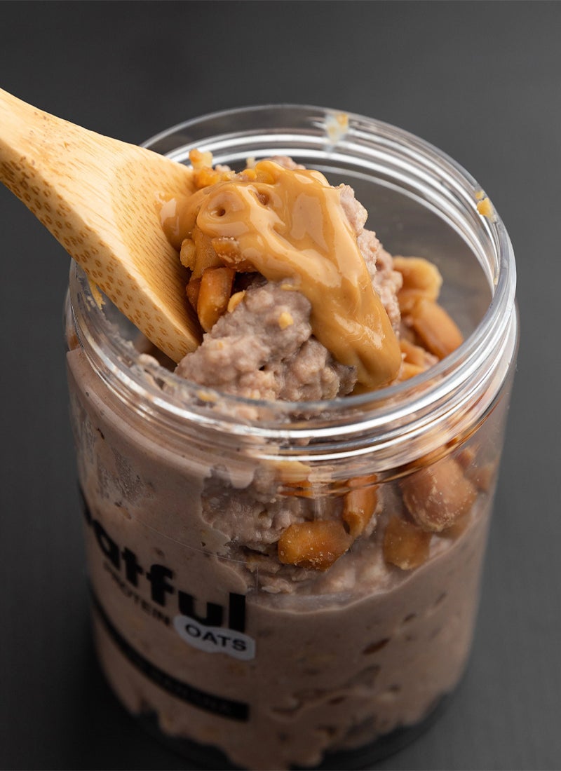 Oatful Chocolate Peanut Butter Banana Overnight Oats Mix - Image 5