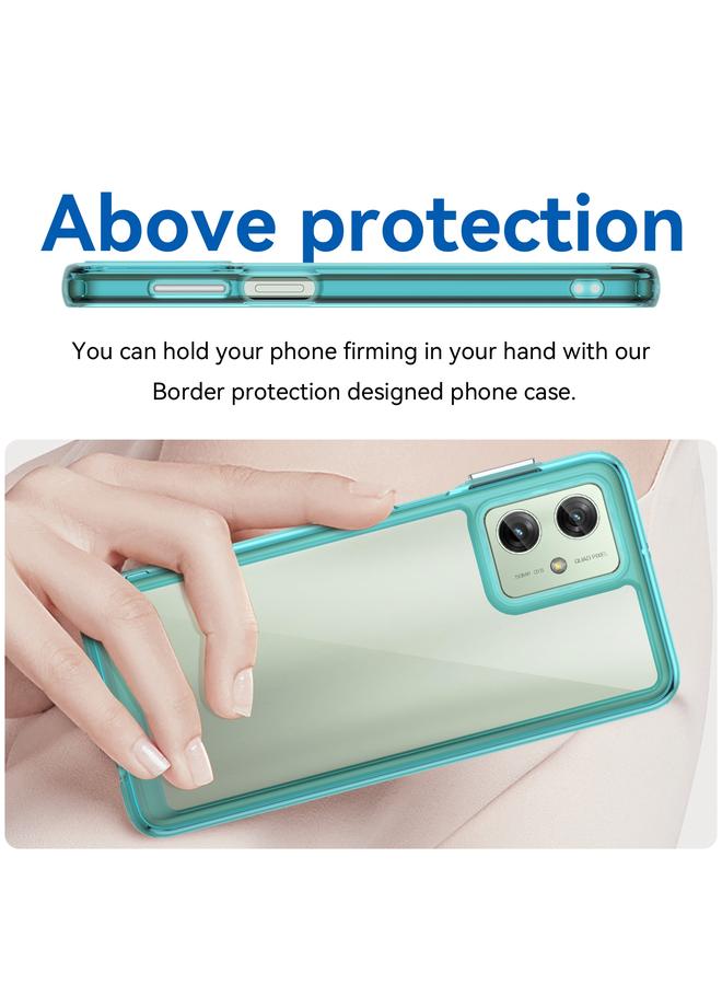 S-TOP Case For Motorola Moto G54 Global Colorful Series Acrylic Hybrid TPU Phone Case - Image 4