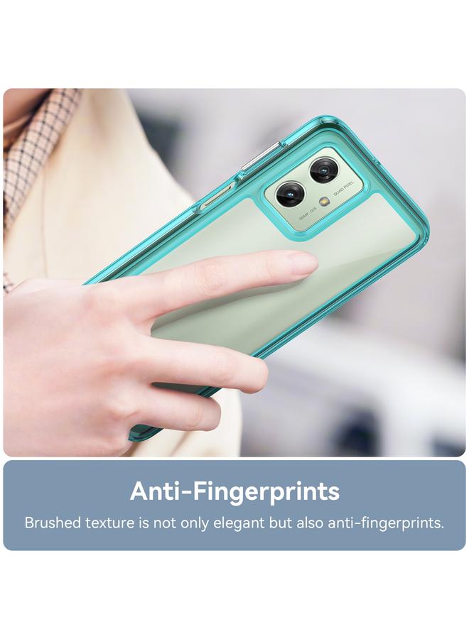 S-TOP Case For Motorola Moto G54 Global Colorful Series Acrylic Hybrid TPU Phone Case - Image 5