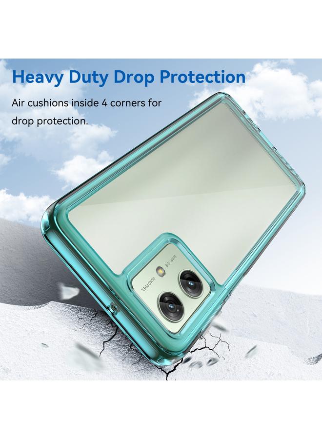 S-TOP Case For Motorola Moto G54 Global Colorful Series Acrylic Hybrid TPU Phone Case - Image 3