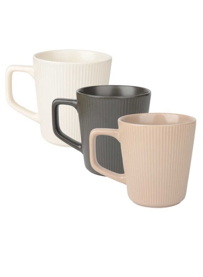 4 قطع مج قهوة من البورسلين كبير سعة 400 مل،مثالية للمشروبات الساخنة والباردة على الطراز الكورى للكابتشينو والشاي والايس كوفى آمنة للاستخدام في غسالة الأطباق والميكروويف - Image 5