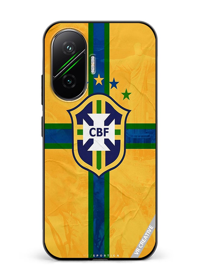 Protective Case Cover For Xiaomi Poco F7 Cbf Brazil Design Multicolour