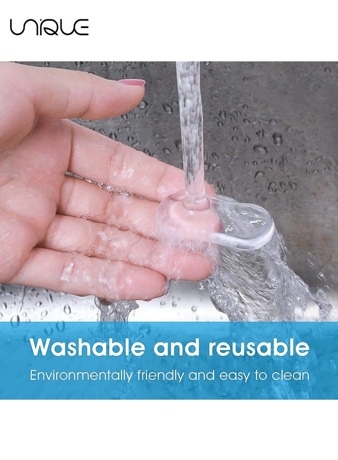 Unique 10 Pieces Toilet Seat Bumpers, Universal Toilet Lid Bidet Replacement Bumper Kit Silicone Rubber Bumpers for Bidet Attachment with Strong Adhesive for Families, Hotels, School Toilet - Image 5