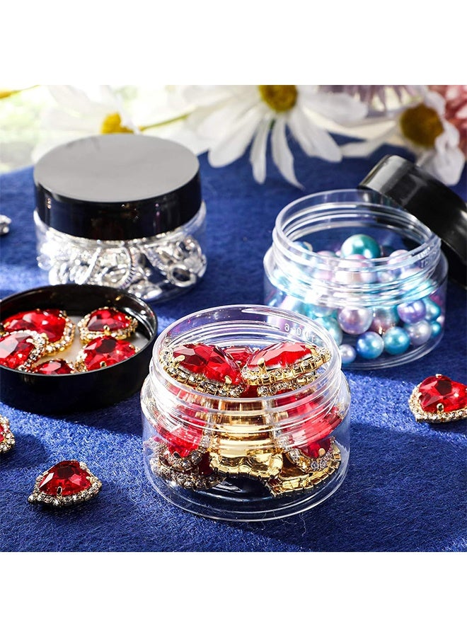 ليمون ٦ عبوات كريم تجميل، سعة ٤ أونصات، عبوات بلاستيكية صغيرة مع أغطية لتخزين الكريمات واللوشن. - Image 2