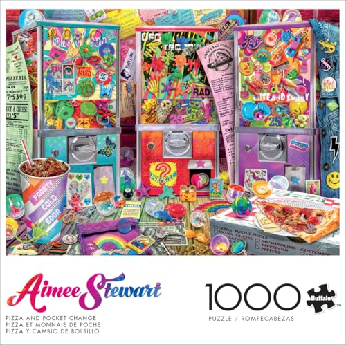Buffalo Games - Aimee Stewart - Pizza and Pocket Change - 1000 Piece Jigsaw Puzzle for Adults -Challenging Puzzle Perfect for Game Nights - Finished Size is 26.75 x 19.75 - Image 2