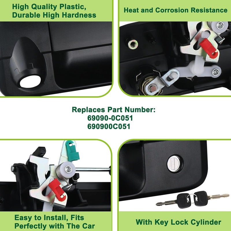 omoZone Tailgate Handle with Rear Camera Hole for Tundra - Image 5