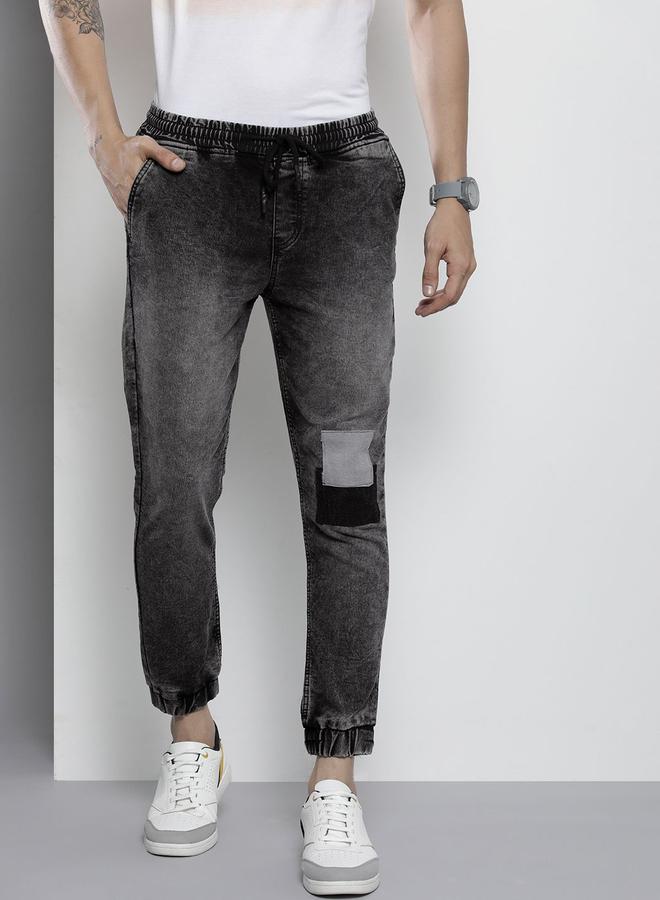 The Indian Garage Co Men Mid Rise Cut and Sew Panel Jeans - Image 2