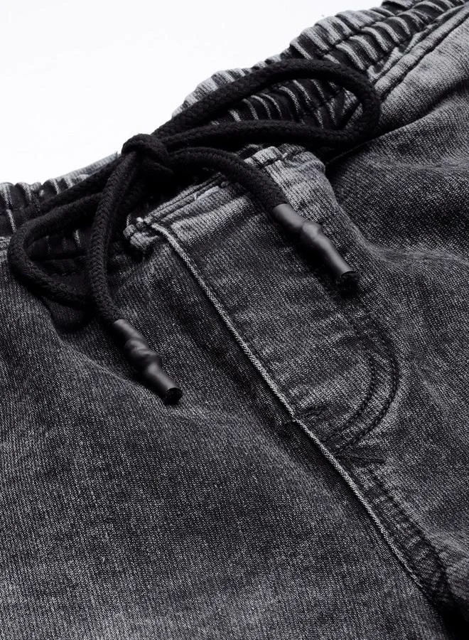 The Indian Garage Co The Indian Garage Co Men Mid Rise Cut and Sew Panel Jeans