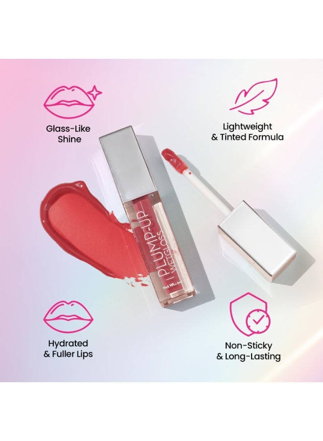 Swiss Beauty Plump-Up Wet Lightweight Lip Gloss With High Shine Glossy Finish For Fuller And Plump Lips | Shade- Berrilicious, 2Ml| - Image 3