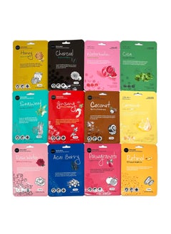 Celavi Cosmetics Celavi KBeauty Skincare Essence Facial Face Mask Korea Skin Care Moisturizing B Set 12 Pack 