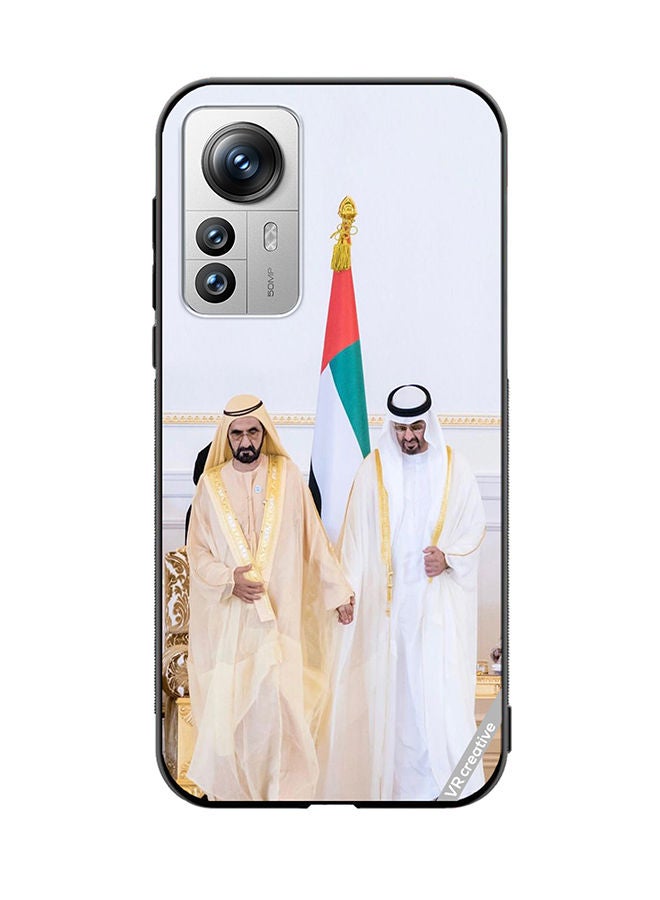 VR CREATIVE Protective Case Cover For Xiaomi 12X Sheikh Mohamed Bin Zayed Al Nahyan And Sheikh Mohammed Bin Rashid Al Maktoum Design Multicolour - Image 1