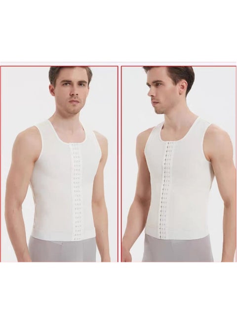 Men's Chest Compression Shirt for Gynecomastia | Slimming Shapewear Tank Top to Hide Moobs | Compression Undershirt for Flat Chest Look | Comfortable and Breathable Compression Vest