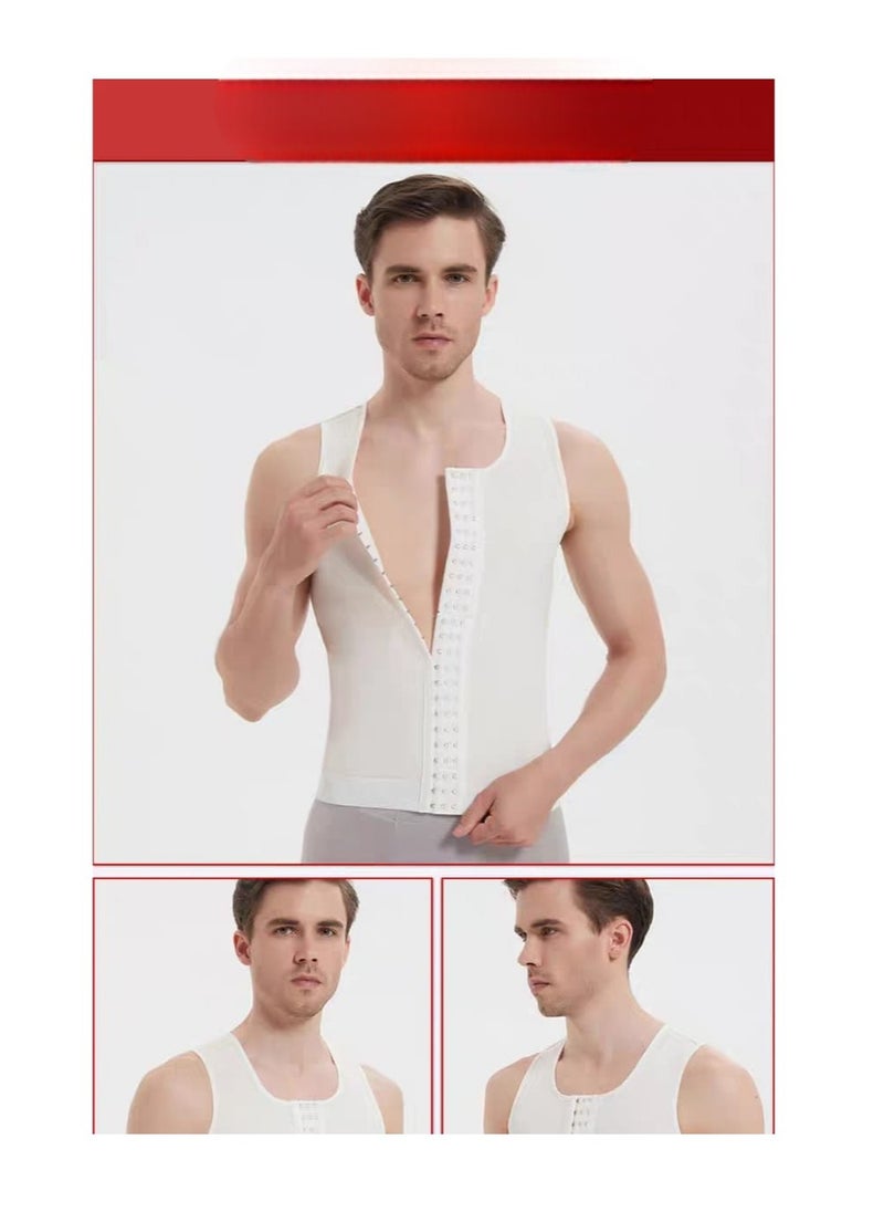 Men's Chest Compression Shirt for Gynecomastia | Slimming Shapewear Tank Top to Hide Moobs | Compression Undershirt for Flat Chest Look | Comfortable and Breathable Compression Vest