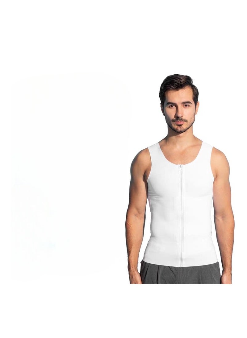 Men's Chest Compression Shirt for Gynecomastia | Slimming Shapewear Tank Top to Hide Moobs | Compression Undershirt for Flat Chest Look | Comfortable and Breathable Compression Vest