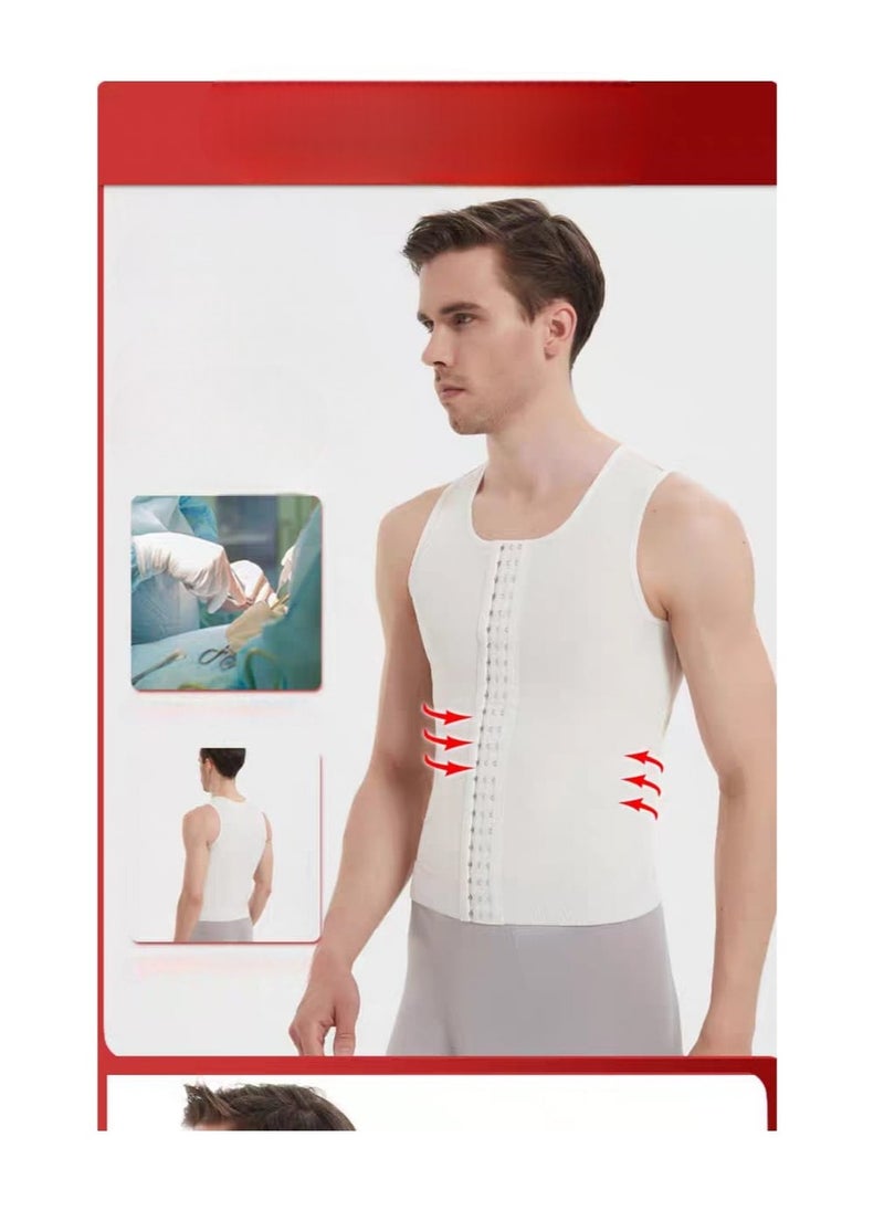 Men's Chest Compression Shirt for Gynecomastia | Slimming Shapewear Tank Top to Hide Moobs | Compression Undershirt for Flat Chest Look | Comfortable and Breathable Compression Vest