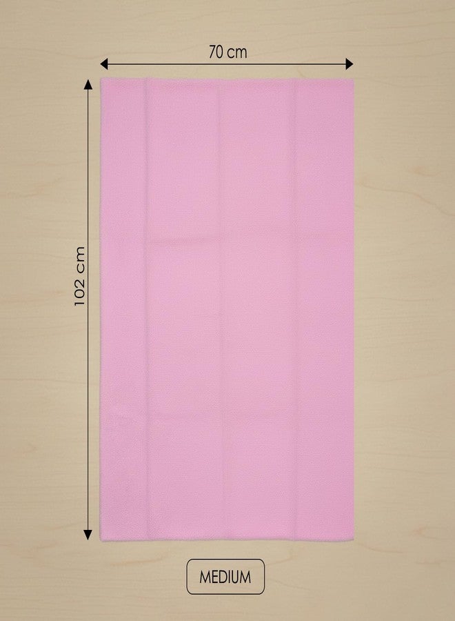 BabyMoo Changeable Dry Sheet I Water-Resistant Bed Protector Sheet I Baby Water Proof Dry Sheet (1, Pink, Medium) - Image 5