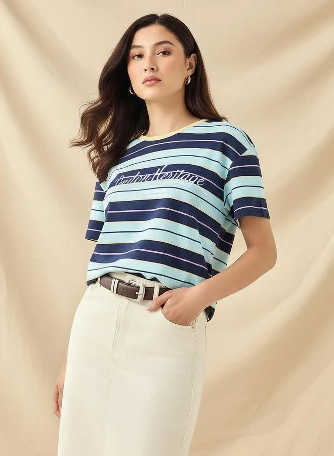 Lee Cooper Lee Cooper Cotton T shirt with Logo Print